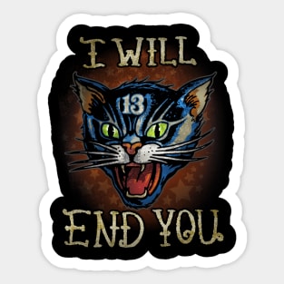 CAT OF DESTRUCTION Sticker